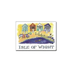 Beach Huts Fridge Magnet