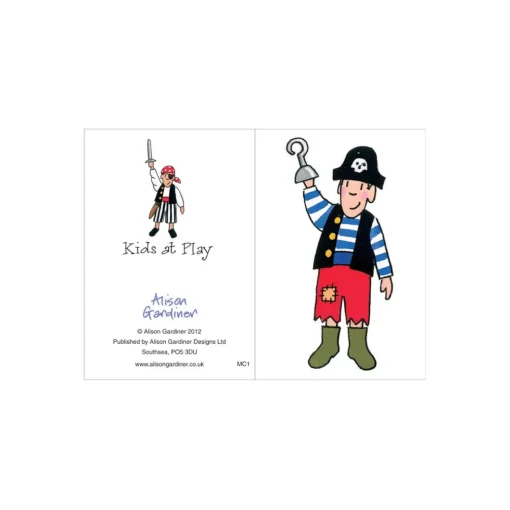 Boy Pirate Mini Card