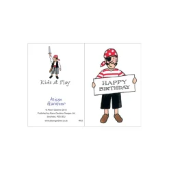 Boys Pirate Happy Birthday Mini Card