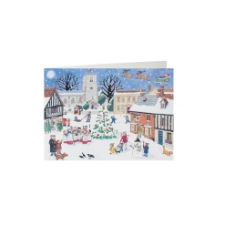 Christmas in the Village Advent Calendar Card
