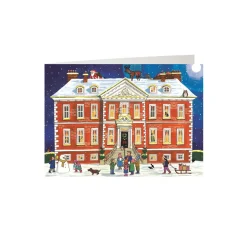Country House Christmas Advent Calendar Card