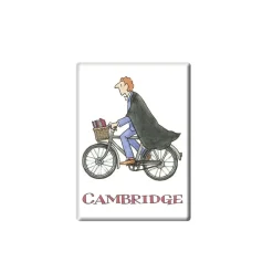 Cycling Student Boy, Cambridge Fridge Magnet