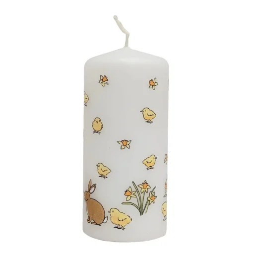 Easter Bunnies and Chicks Candle