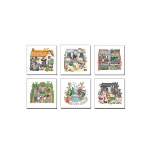 Garden Coasters Set of 6