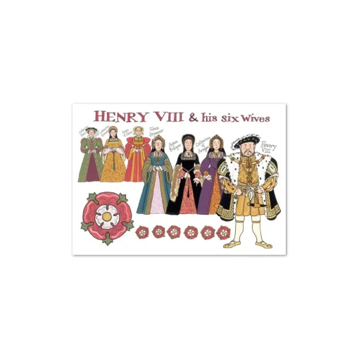Henry VIII and his Wives Post Card