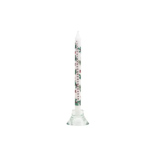 Holly and Ivy Christmas Dinner Advent Candle