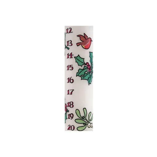 Holly and Ivy Christmas Dinner Advent Candle