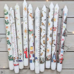 Holly and Ivy Christmas Dinner Advent Candle