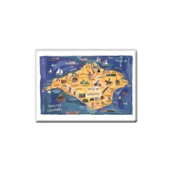 Isle of Wight Map Fridge Magnet