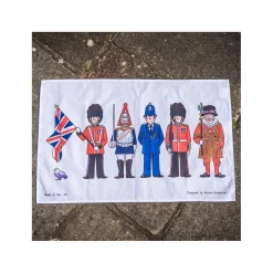 London Figures Tea Towel