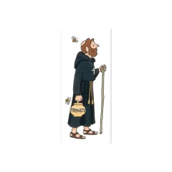 Monk with Honey Bookmark