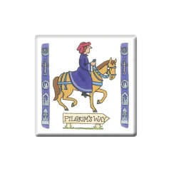 Pilgrim on Horseback Fridge Magnet