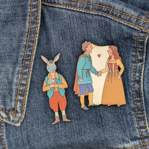 Romeo and Juliet Single Pin Badge