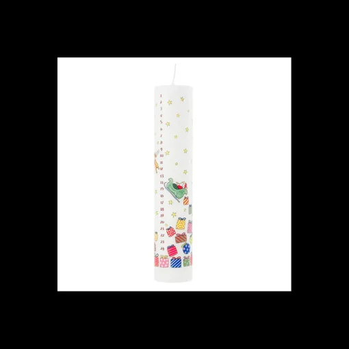 Santa's Sleigh Christmas Large Pillar Advent Candle