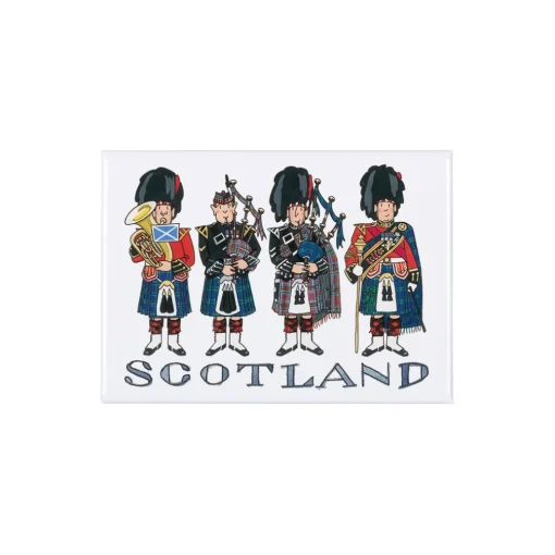Scottish Pipers Fridge Magnet