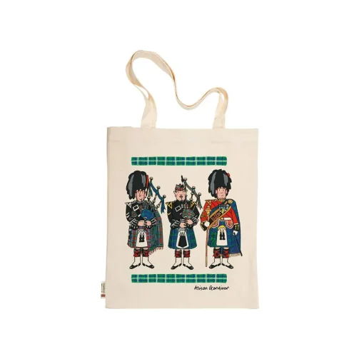 Scottish Pipers Tote Bag