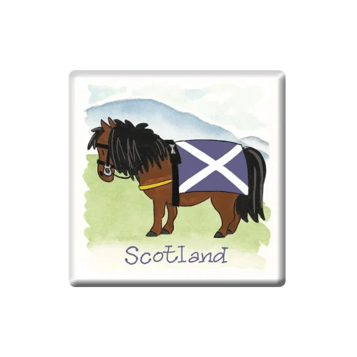 Scottish Pony Fridge Magnet