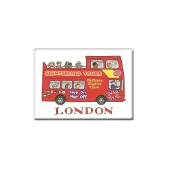 Sightseeing Bus, London Fridge Magnet