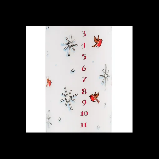 Snowmen Christmas Large Pillar Advent Candle