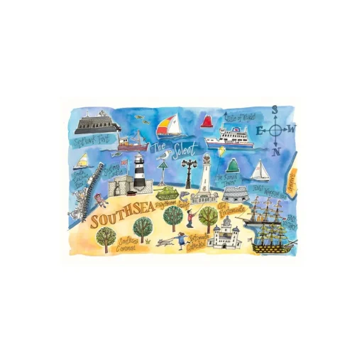 Southsea Map Print