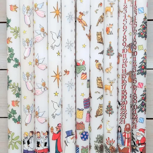 Winter Birds Christmas Dinner Advent Candle