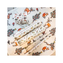 Winter Wildlife Christmas Large Pillar Advent Candle