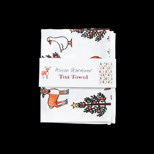 Winter Wildlife Tea Towel