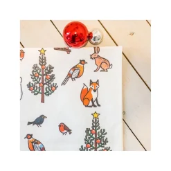 Winter Wildlife Tea Towel