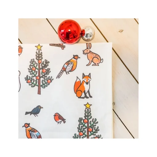 Winter Wildlife Tea Towel