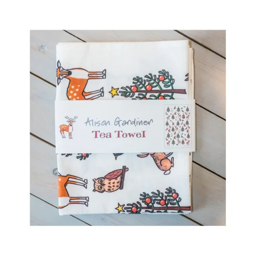 Winter Wildlife Tea Towel
