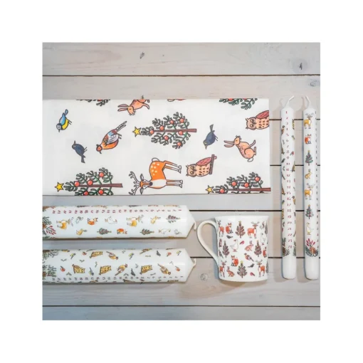 Winter Wildlife Tea Towel