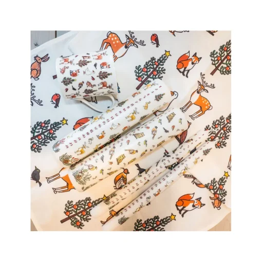 Winter Wildlife Tea Towel
